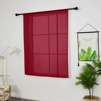 Paille drapes panel zavjesa toplotna izolirana zavjesa podesiva zavjesa Džepni vrt vrtna boja crvena w: