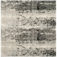 Retro Corynn apstraktna tepih za pokretanje, svijetlo siva siva, 2'3 9 '