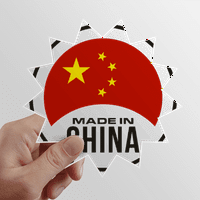 Kina Okrugla Nacionalni kineski suncobran naljepnica za prtljag u grafitu cvjetni naljepnica