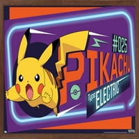Pokémon - Neon Pikachu zidni poster, 14.725 22.375
