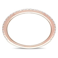 Carat T. W. Diamond 14kt Rose Gold Stackable vjenčani prsten