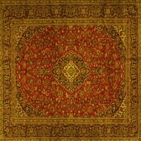 Ahgly Company Zatvoreni Pravougaonik Perzijski Žuti Tradicionalni Tepisi, 7' 10'