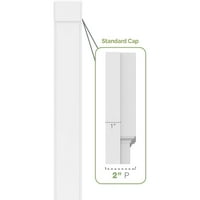 4 W 120 H 2 P podignuta ploča PVC Pilaster W standardni kapital i baza
