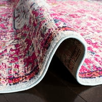 Madison Joandra Vintage Cvjetni tepih za trkač, Fuchsia Teal, 2 '8'