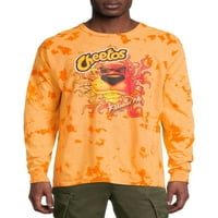 Cheetos muške i velike muške Chester grafičke grafičke majice s dugim rukavima, Cheetos majice