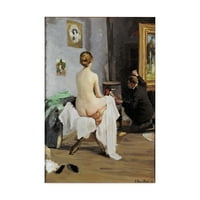 Zaštitni znak likovne umjetnosti' studio slikara ' umjetnost na platnu Janis Rozenthal