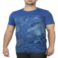 Realtree Cascade Wav Standardni Plavi Camo Muški Kratki Rukav Tee Shirt