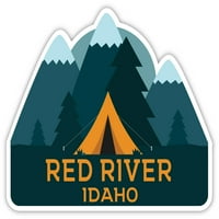 Crvena rijeka Idaho suvenir Vinil naljepnica za naljepnicu Kamp TENT dizajn