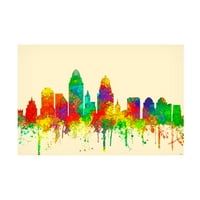 Marlene Watson 'Cincinnati Ohio Skyline SG' Canvas Art