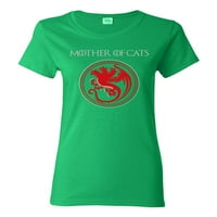 Dame majka mačke TV smiješna parodija DT T-Shirt Tee