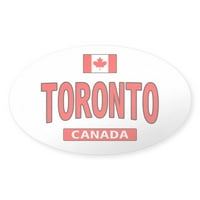 Cafepress - Toronto Canada ovalna naljepnica - naljepnica