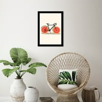 Wynwood Studio Prints Strawberry Bike Hrana i kuhinja voće Wall Art Canvas Print Red Pastel Red 13x19