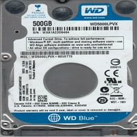 WD5000LPVX-80V0TT0, DCM HHKTJHB, Western Digital 500GB SATA 2. Hard Disk