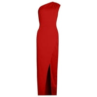 Osobularna haljina u boji jednostavna i izvrsna dizajna pogodna za sve prilike Ženska casual haljina crvena