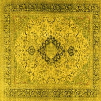 Ahgly Company Machine Persible Pravokutnik perzijske žute tradicionalne prostirke, 7 '10'